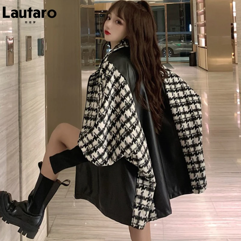 

Женская куртка оверсайз из искусственной кожи, с рукавом «летучая мышь»