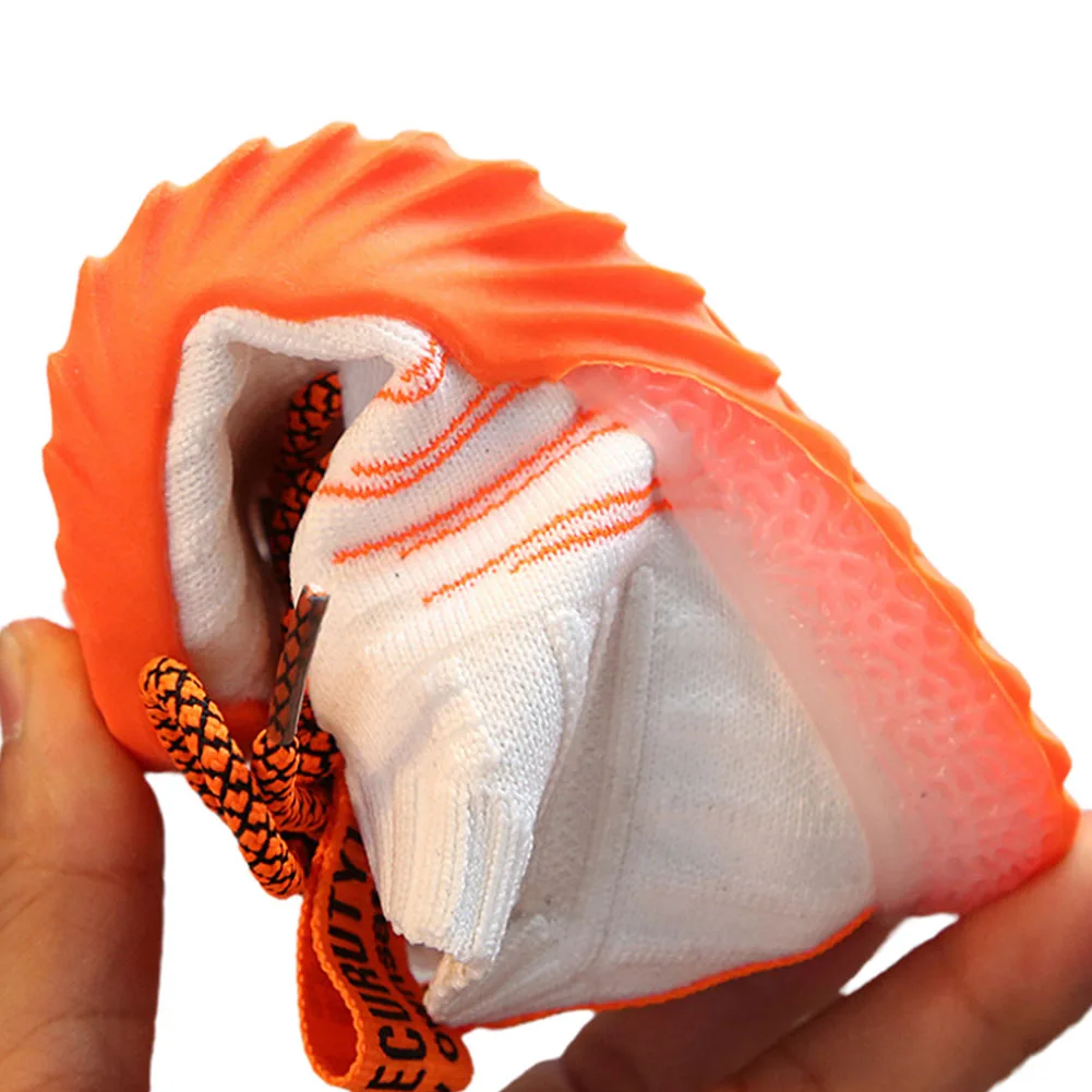 Новейшие Детские кроссовки со светодиодной подсветкой сетчатые флуоресцентные