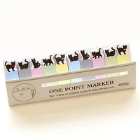 cute and funny happy cat style sticker bookmark paper memo mark point mark sticky notes write label paper index sticker