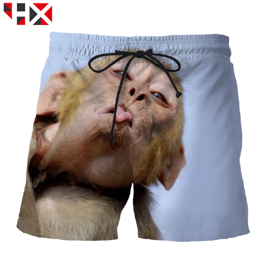 HX 3D шорты с принтом для мужчин и женщин модные забавные мужские изображением