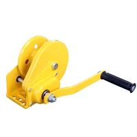 1800lb hand crank two way self locking manual winch household small portable traction hoist with brake manual winch