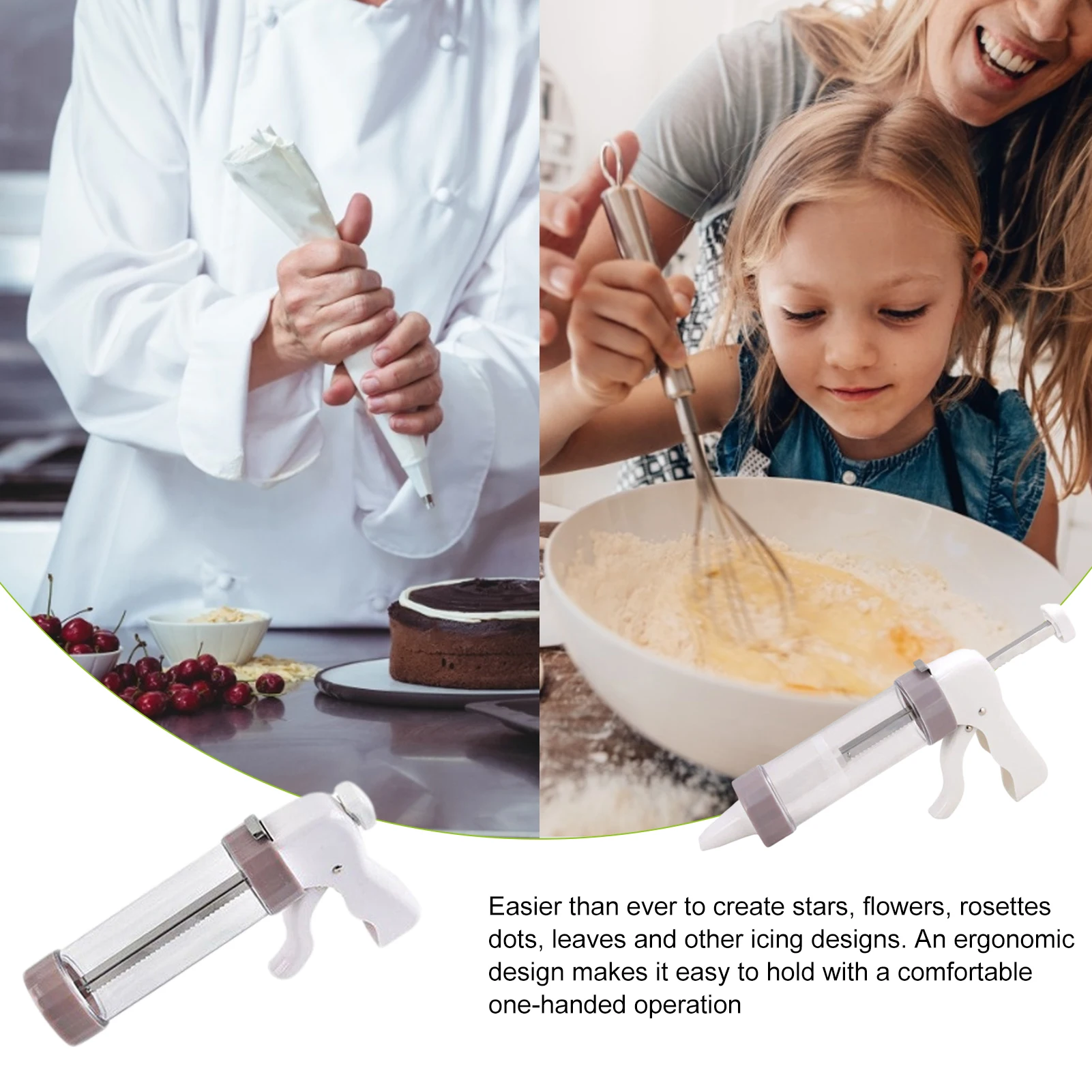 

Cookie Press Discs Baking Tools Hand Pressed Cookie Gun Cookie Extruder Cookie Hopper13 Pieces And 6 Cream Medalizers