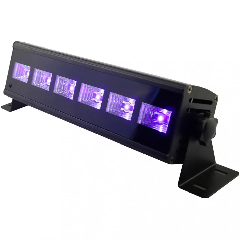 6 светодиодный 18 Вт пульт дистанционного управления УФ фиолетовый черный свет с