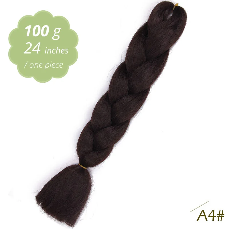 A4 AISI BEAUTY Crochet Braids Synthetic Hair Jumbo Braiding Hair 100g/Pack Pink Grey Twists Braids Hair Extensions - Цвет: A4