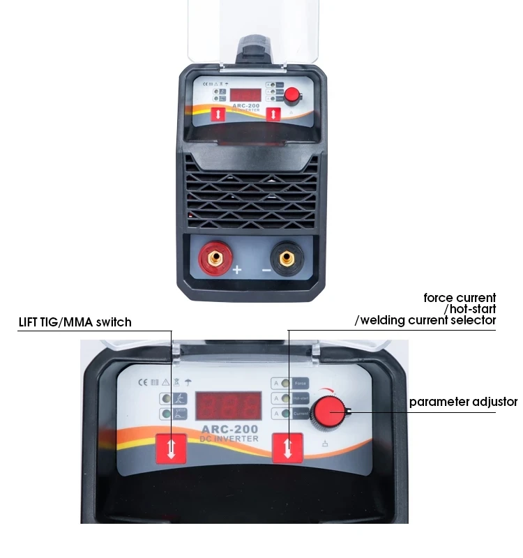 KEYUE для дуговой сварки под флюсом ММА ручная ARC-200D цифровое управление