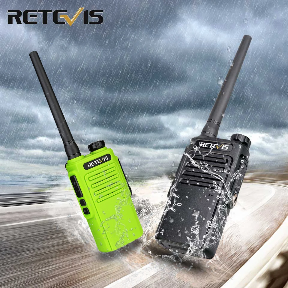 

Walkie Talkie Waterproof RETEVIS RT647 IP67 Waterproof Walkie-Talkies 1 or 2 pcs PMR446 PTT FRS Portable Radio for Hunting Hotel