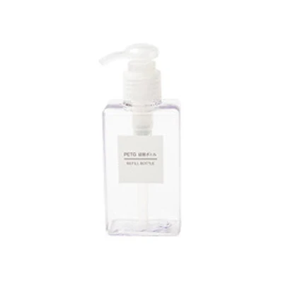 Transparent white Контейнеры для хранения бутылки для лосьона прессованного типа большая емкость Шампунь Гель для душа мыло для рук жидкость для стирки путешествия суб-бутылка - Цвет: Transparent white