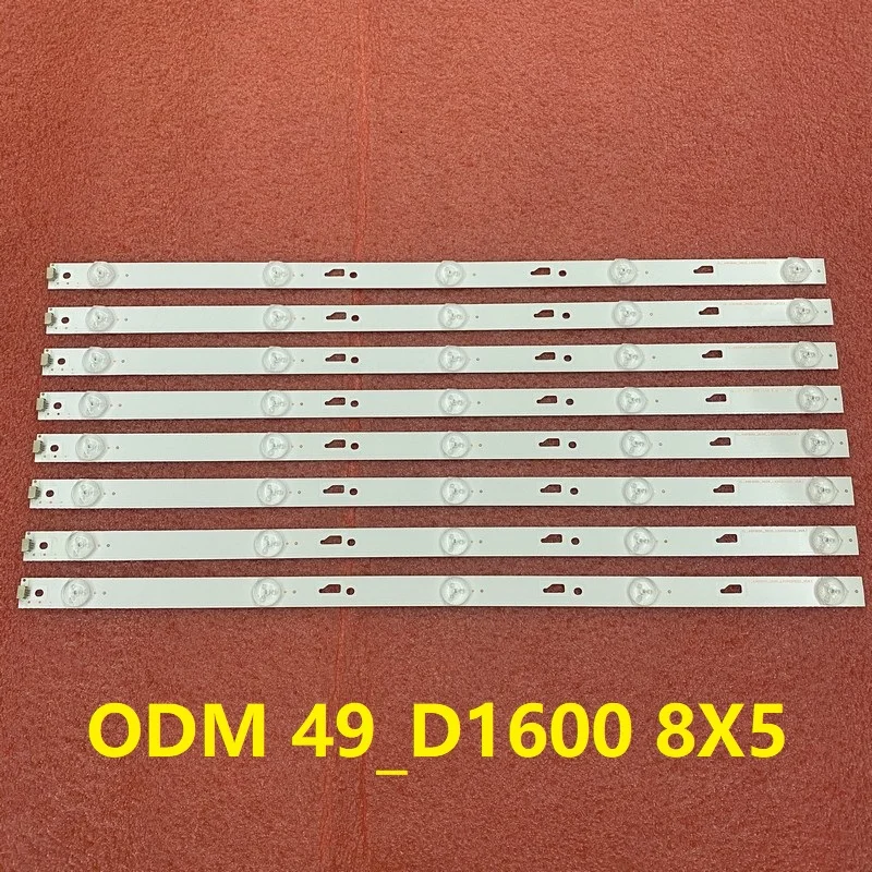 

LED Backlight strip(8) for THOMSON 49FB3103 TCL 49D1600 ODM 49_D1600 LX20160826 49L510U18 49HR332M05A0 V3 V4 49E301 49U3600C