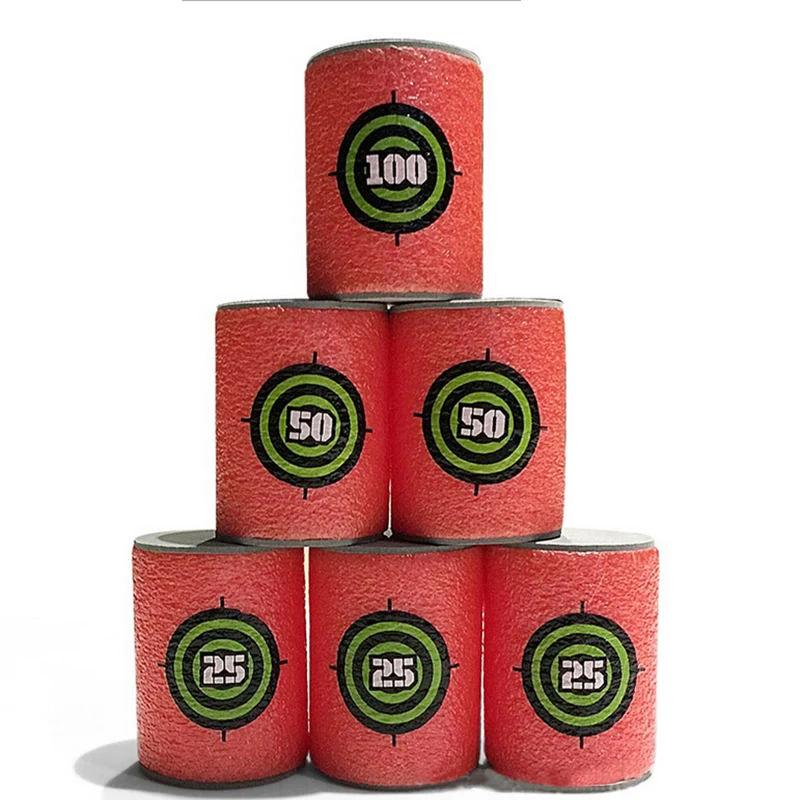 Детский игрушечный ружейный аксессуар 2018 года 6 шт./набор Цели для пуль и дартс мягкие пули для детей Наружная дополнительная подставка.