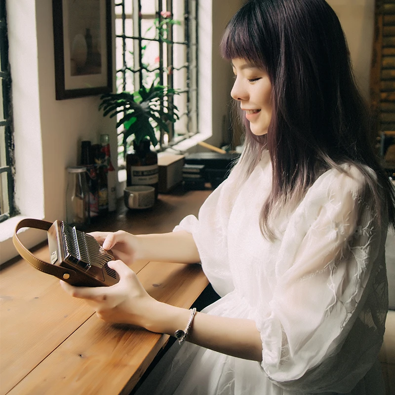 Портативное пианино 17 клавиш калимба клавиатура для большого пальца