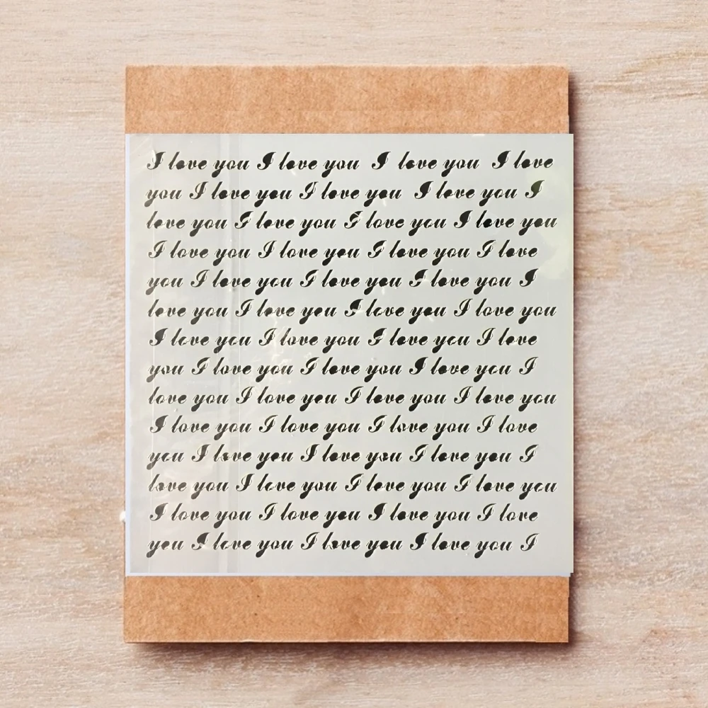 

15*15 см, я люблю тебя, текстура, сделай сам, трафареты, раскраска для скрапбукинга тиснильный альбом, декоративный шаблон