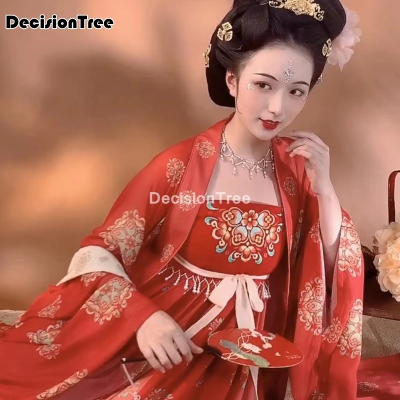 2022 женское платье hanfu со шлейфом Женская традиционная одежда в китайском стиле