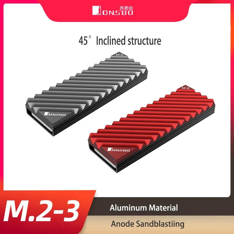 

Jonsbo M.2 SSD NVMe Heat Sink M2 2280 Solid State Hard Disk Aluminum Heatsink With Thermal Pad Desktop PC Thermal Gasket