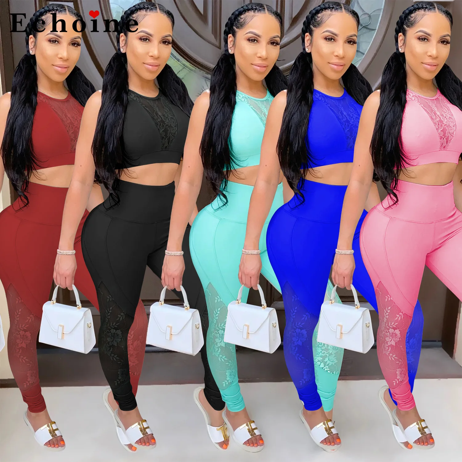 Хит модный сексуальный кружевной Женский комплект из двух предметов