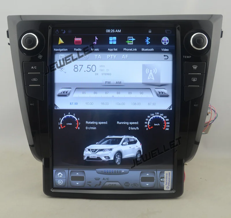 Автомобильный GPS-навигатор tesla style 6-ядерный экран 12 1 дюйма android 9 0 для Nissan X-Trail 2014-2019