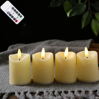 remote control battery operated led tea lightspack of 234flameless votive candles with warm white flickering bulb light