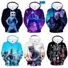 Fortnite снимать детские толстовки с капюшоном с Город героев битвы 3D из двух предметов: толстовка с капюшоном и рисунком Котенка футболка с рукавом для мальчиков и девочек Harajuku куртка с изображением персонажей мультфильмов, топы для подростков; Одежда