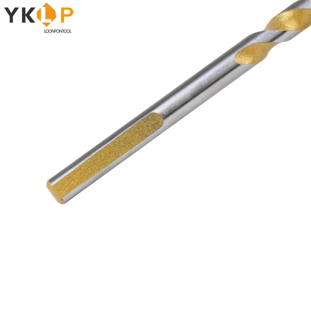 

Triangle Drill Bit 8mm Shank Drill Multifunctional Ceramic Glass Twist Drill Bit 10Pcs