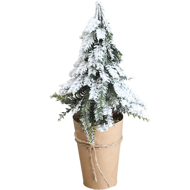 2019 Christmas ins Nordic Desktop Mini Tree Decorations Potted Plant for Indoor Showcases and Windows2020 | Дом и сад