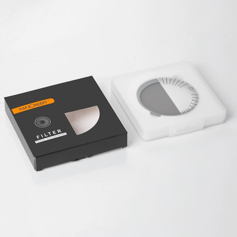 

K&F CONCEPT Ultra Slim Fader Variable ND Lens Filter Adjustable ND2 to ND400 Neutral Density
