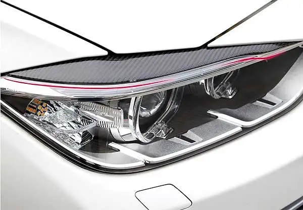 L стиль натуральное углеродное волокно для бровей век BMW F30 3 Series 320i 328i 335i 2012up