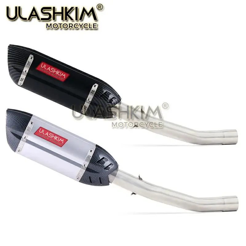 Глушитель выхлопной трубы мотоцикла с полной системой среднего соединения для