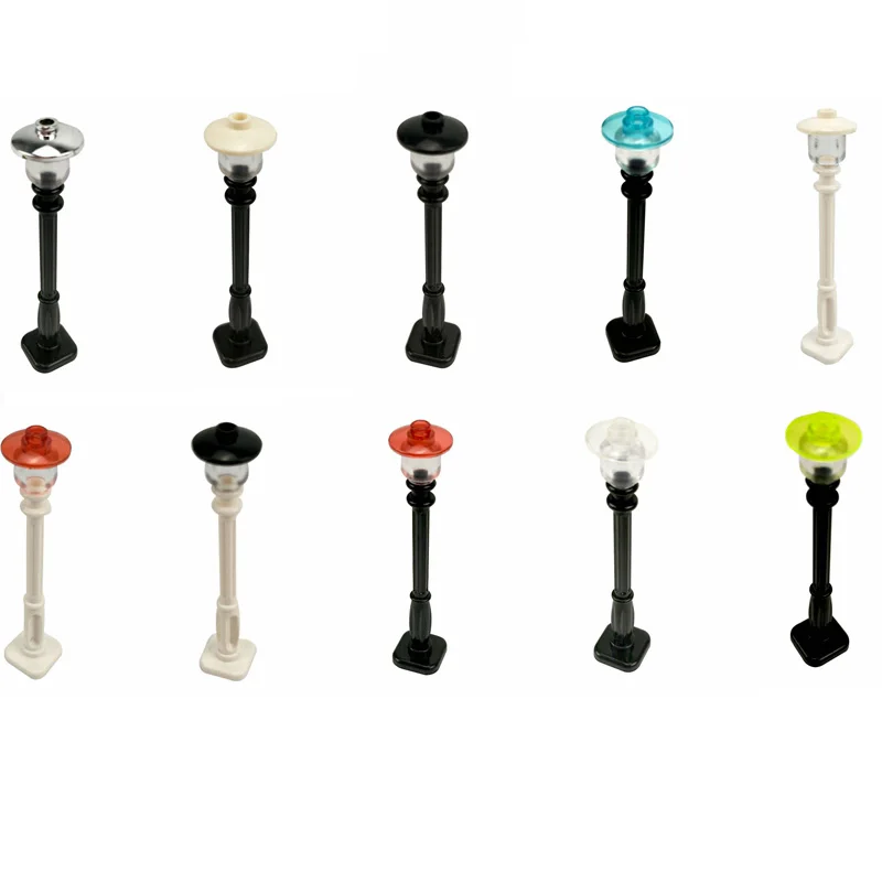 5 шт./лот строительный блок уличная лампа MOC аксессуары детали столб уличный