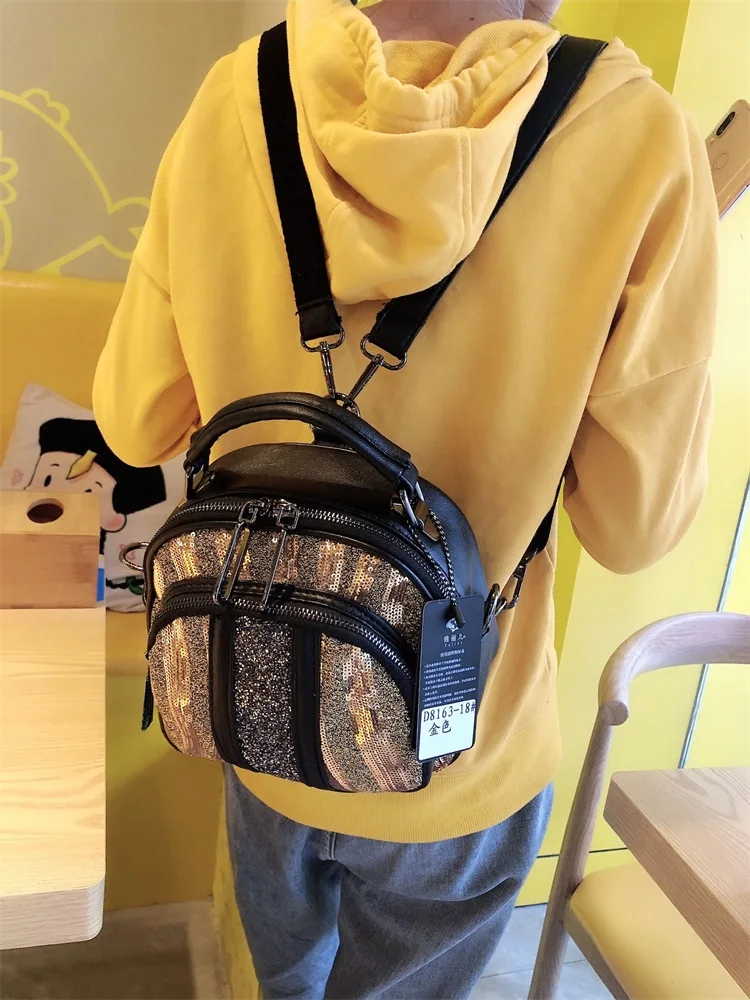 Модный женский рюкзак со стразами, повседневная дорожная сумка в Корейском стиле для девушек-подростков, школьный ранец от AliExpress RU&CIS NEW