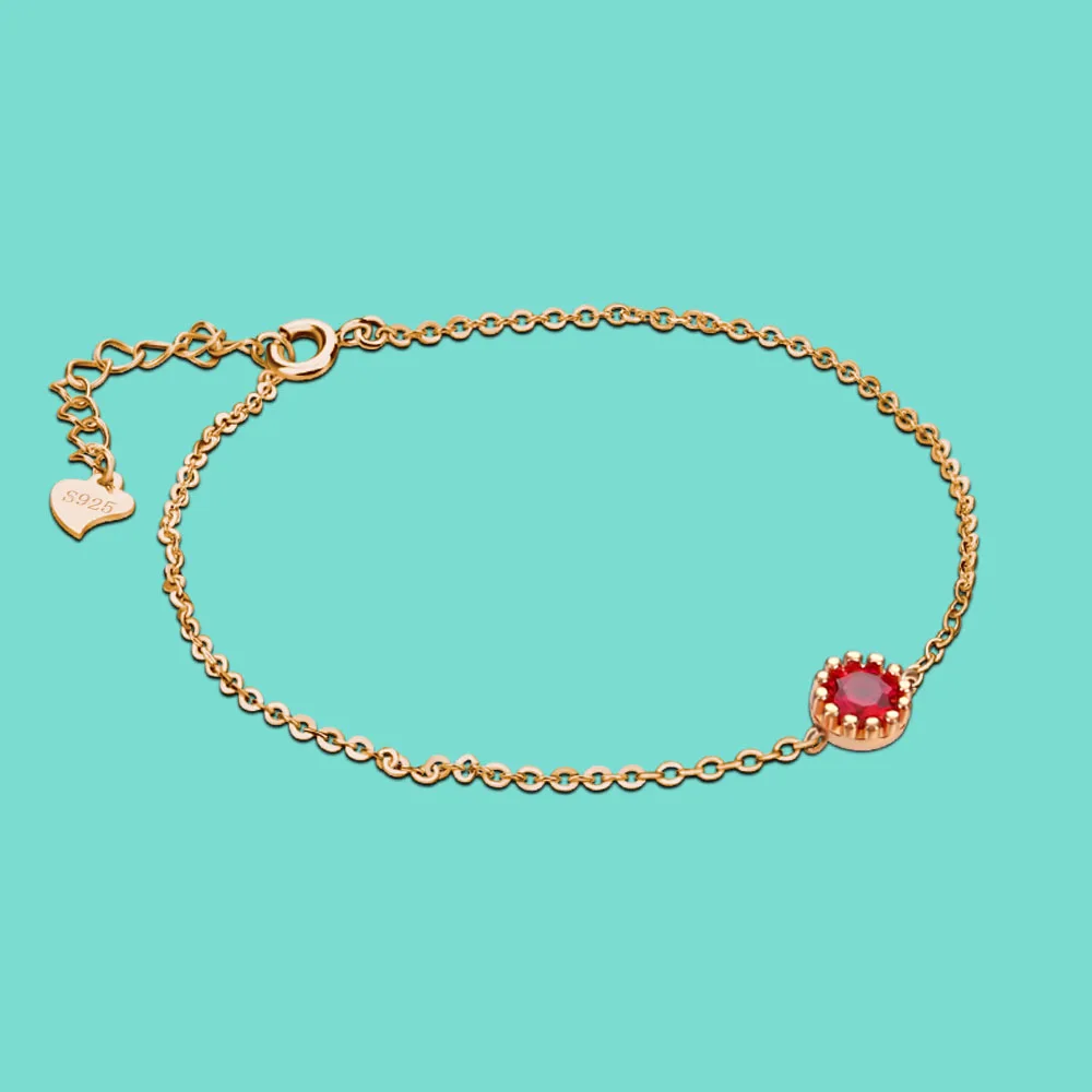 Высококачественный Женский оригинальный серебряный браслет благородный из