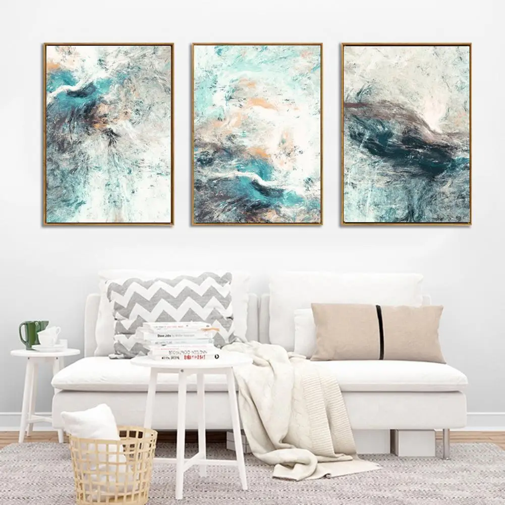 Без рамы абстрактная картина холст гостиная спальня постер настенное украшение