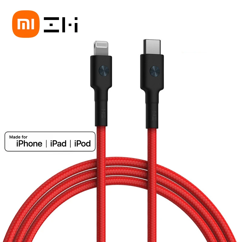 Оригинальный зарядный кабель ZMI MFI с usb c на Lightning для iPhone 12 11 xs xr 8 Apple ipad pro быстрое