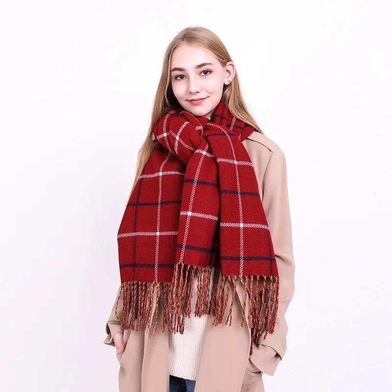 Новый модный кашемировый-как плед шарф для трансграничной осенние и зимние