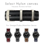 Универсальный тканый нейлоновый ремешок для часов, 20 мм, 22 мм, черного и синего цвета, ремешки для часов для браслетов Omega Seamaster, Tudor, Hamilton, Tissot, Seiko