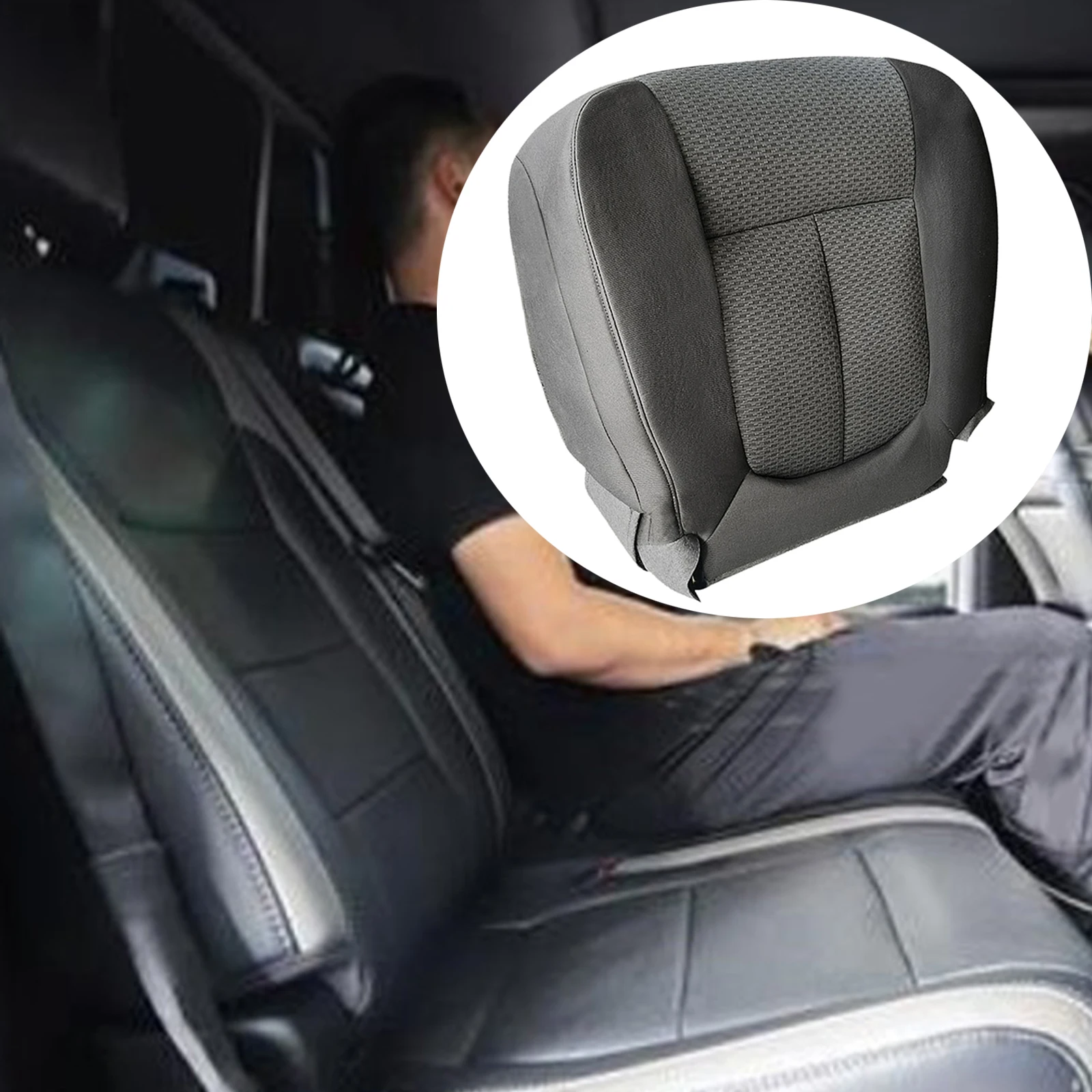 

1x Cotton Driver Seat Bottom Cover Auto Seat Protectors for Ford F150 2011-2014 Part Replacement