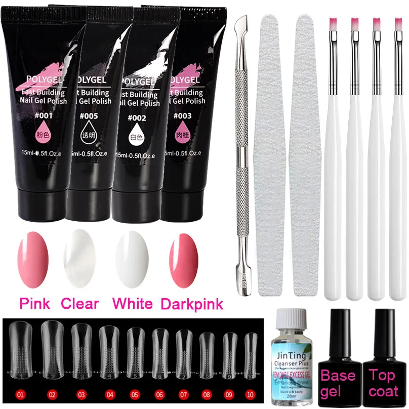 Z1 5 шт./компл. набор полигелевых лаков Быстрый строительный гель прозрачный для