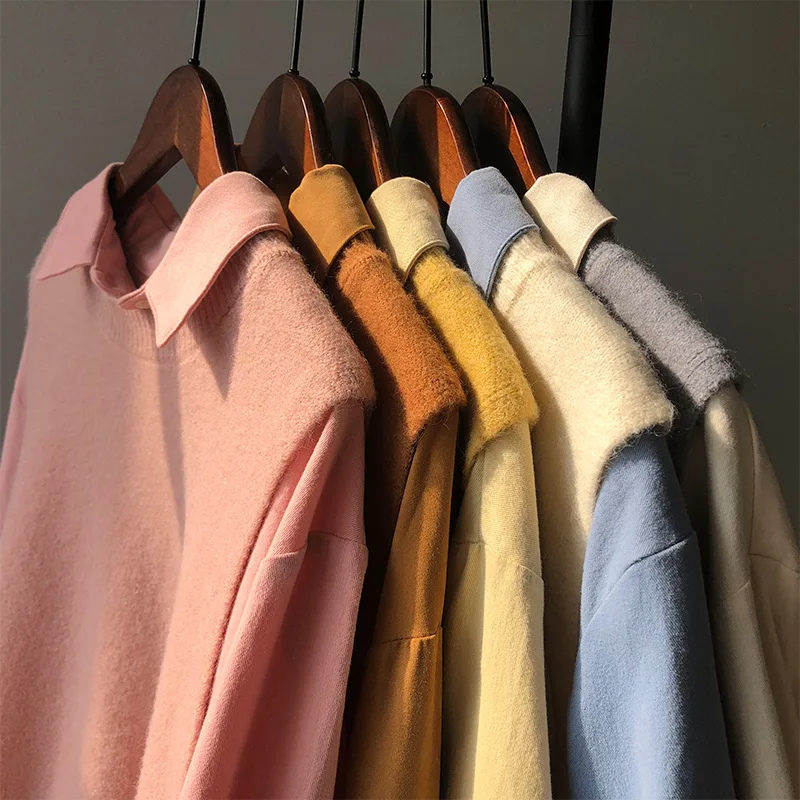 Женский жилет с круглым вырезом Однотонный свитер ma3 jia3 | Женская одежда