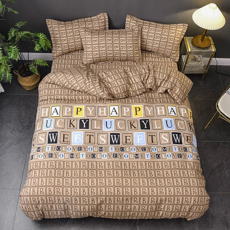 2/3/4 шт. Комплект постельного белья с леопардовым принтом|Комплекты белья| |