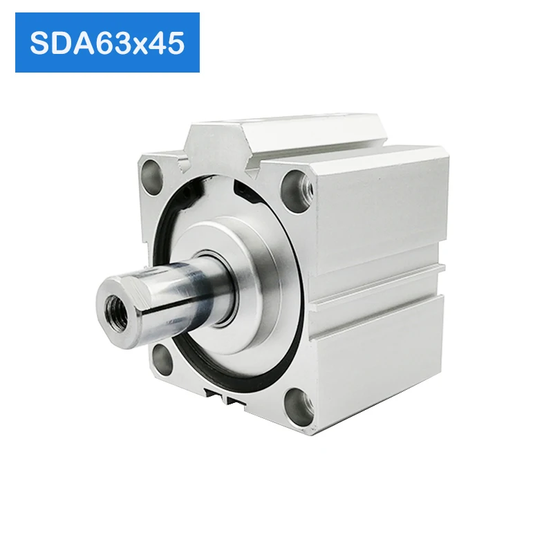 

SDA63*45, 63mm Bore 45mm Stroke Compact Air Cylinders SDA63X45 Dual Action Air Pneumatic Cylinder
