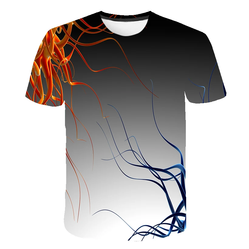 Новинка футболки 3d футболка для мужчин и женщин с рисунком огненного пламени