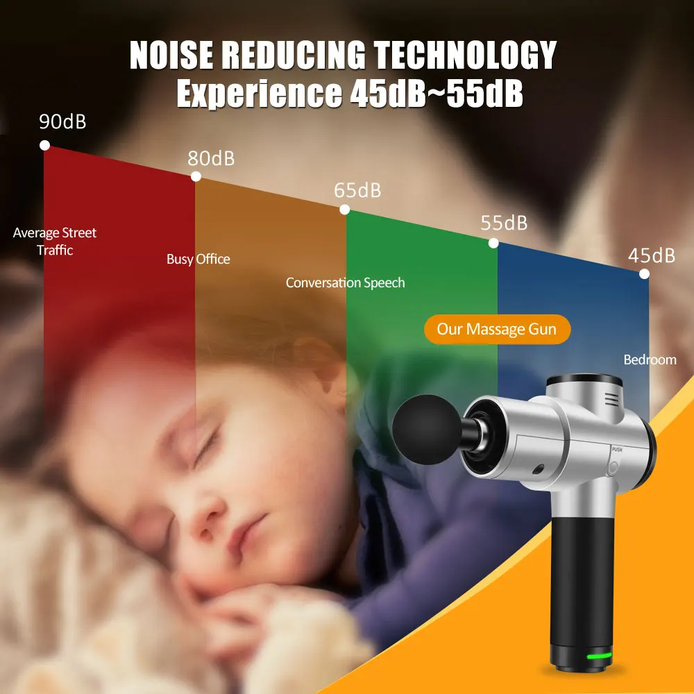 Мышечный массажный пистолет ручной массажер для облегчения боли перкуссионный
