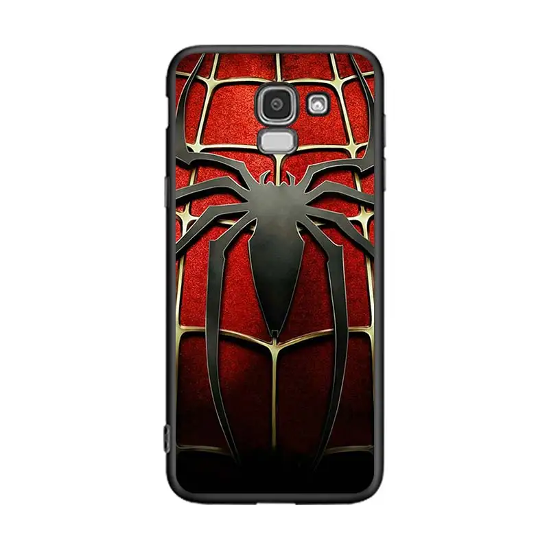Spiderman for Samsung Galaxy J2 J3 J4 Core J5 J6 J7 J8 Prime duo Plus 2018 2017 2016 Soft Black Phone Cover