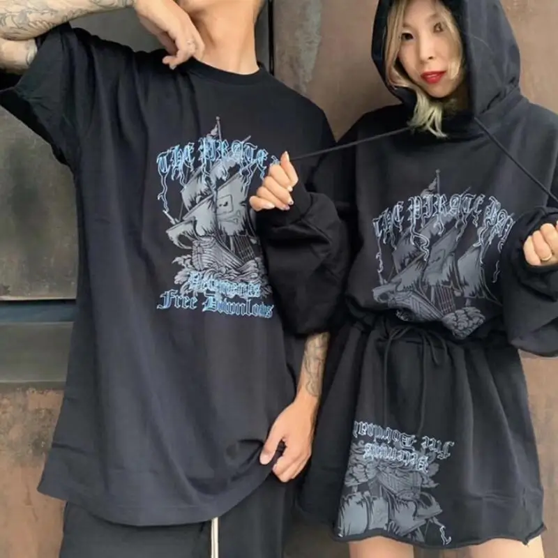 

20FW Новейшая летняя одежда в стиле хип-хоп для мужчин и женщин, футболки оверсайз с коротким рукавом, модные хлопковые футболки