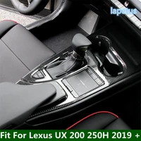 lapetus water cup holder gear shift box panel decoration frame cover trim fit for lexus ux 200 250h 2019 2022 carbon fiber abs