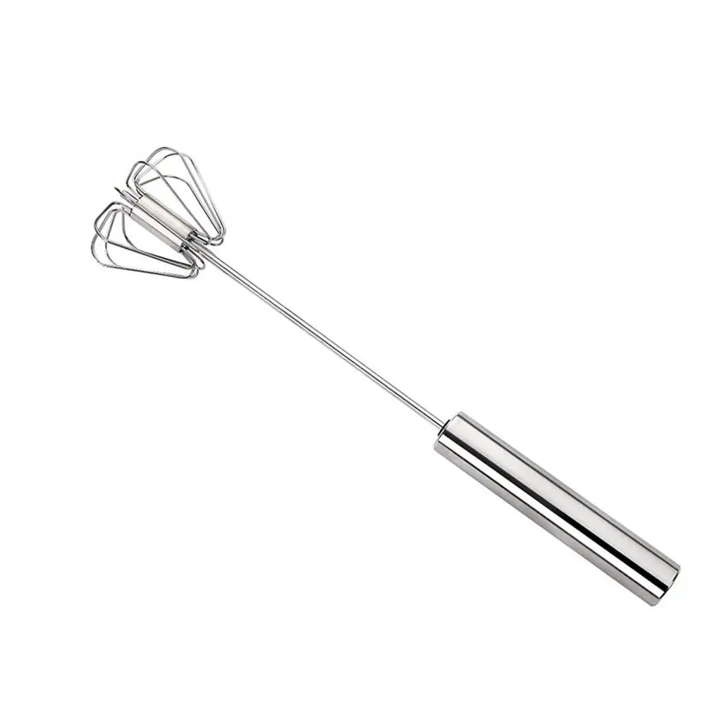 10/12/14inch Stainless Steel Semi-Automatic Eggbeater Manual Coffee Milk Cream Mixer Handheld Kitchen Tools | Дом и сад