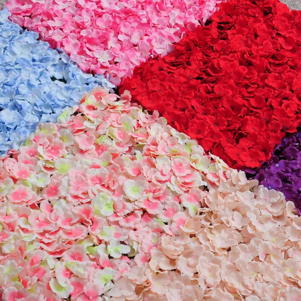 

60CM Creative Artificial Flower Wall Artificial Flower Row Background Wall Artificial Flower Clusters Square Plastic Plant Home