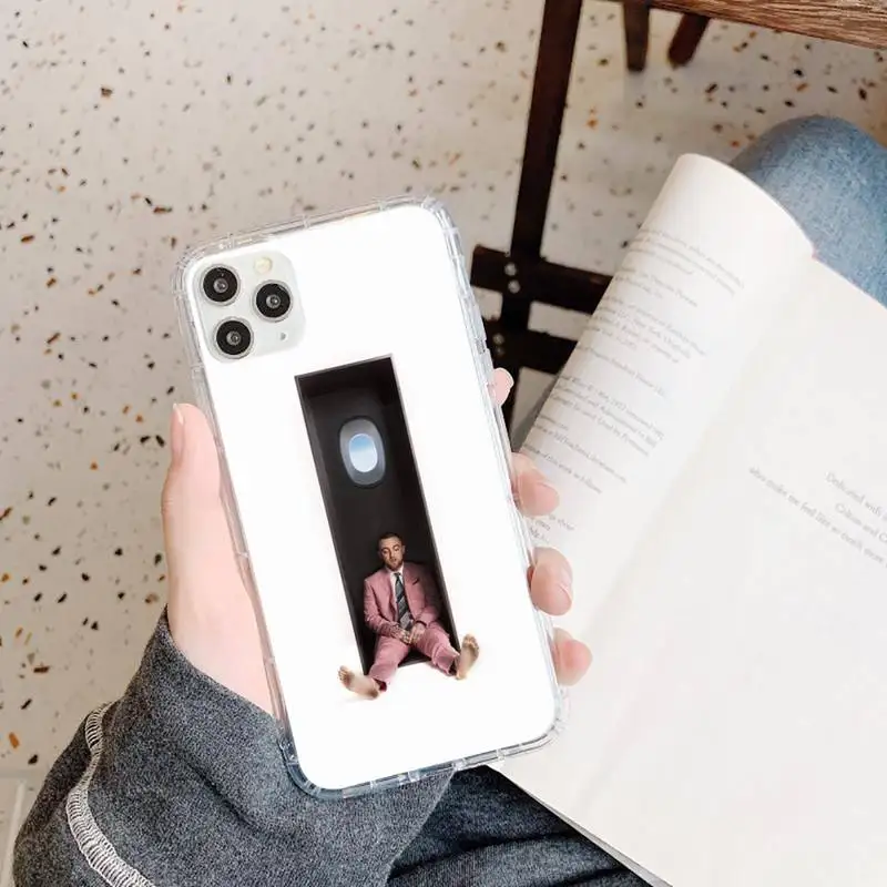 

Q3 Rappers MacMiller Phone Case Transparent for iPhone 11 12 mini pro XS MAX 8 7 6 6S Plus X 5S SE 2020 XR