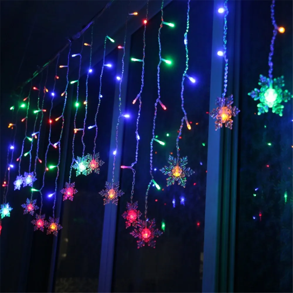 Solar Powered Led Icicle String Light Roof Holiday Decoration Dimmable Waterproof Remote Controller 8 Modes Garden Yard | Лампы и