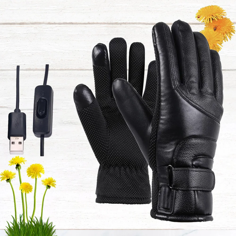 

1 Pair Winter Motorcycle Riding Electric Heating Warm USB High Heat Constant Temperature Thermal Heating fo