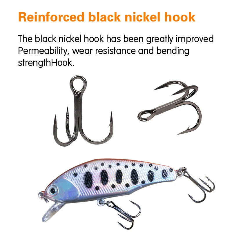 

Fishing Lures 1PCS 55MM 4.5G Artificial Sinking Minnow Hard Baits Wobblers Rotating Fishing Trout Bass Bearking Lure Swimbait