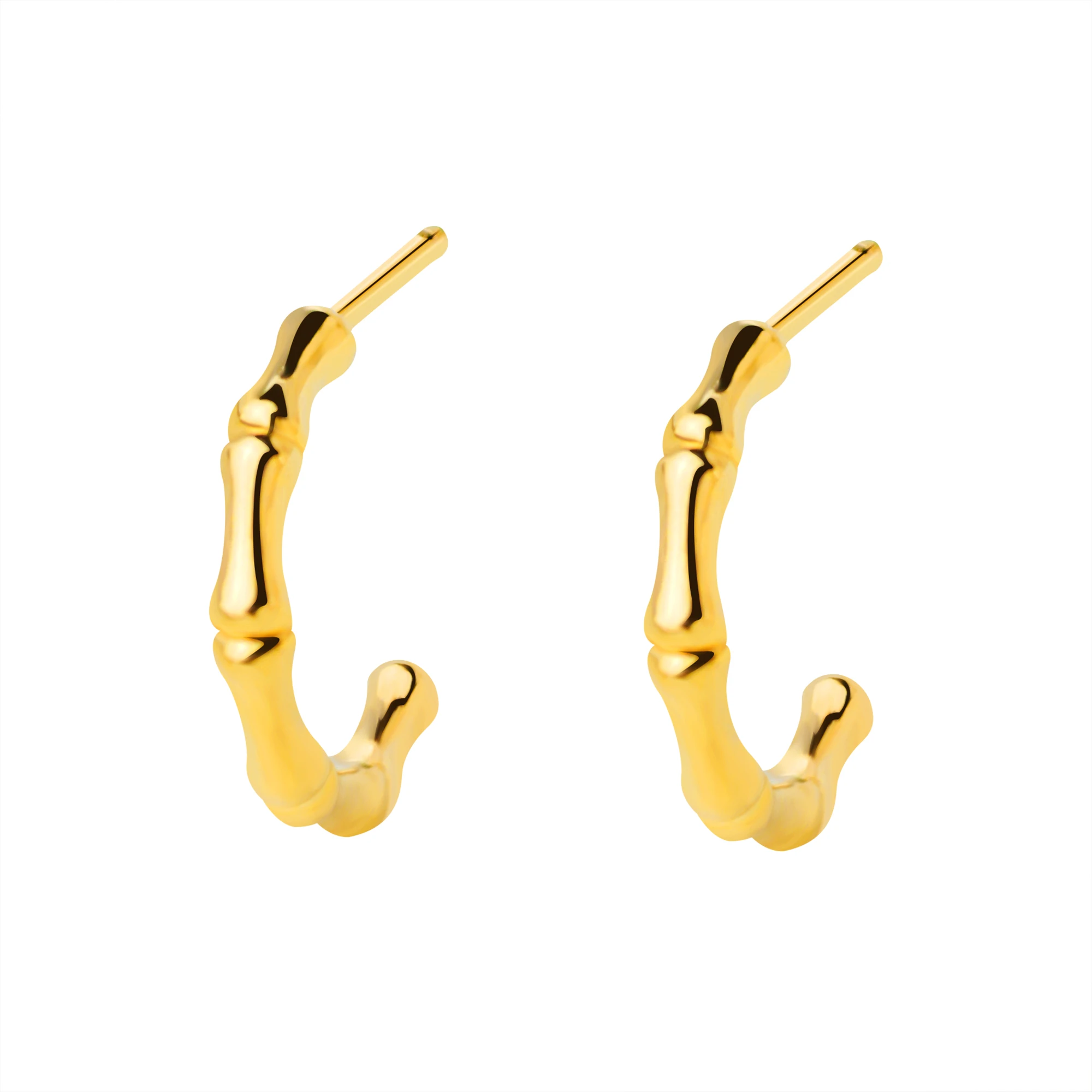 

NYMPH 100% Genuine 18k Yellow Gold Stud Earrings 5D Fine Jewelry AU750 Fashion Birthday Party Gift For Women 2021